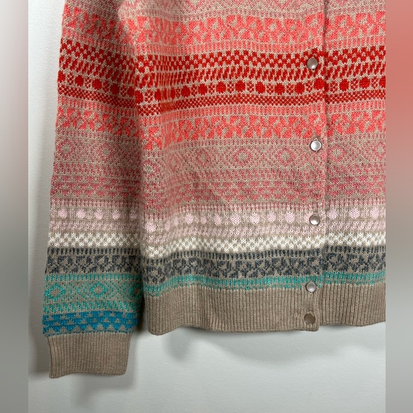 Talbots Multicolor Striped Cardigan - Picture 5 of 10